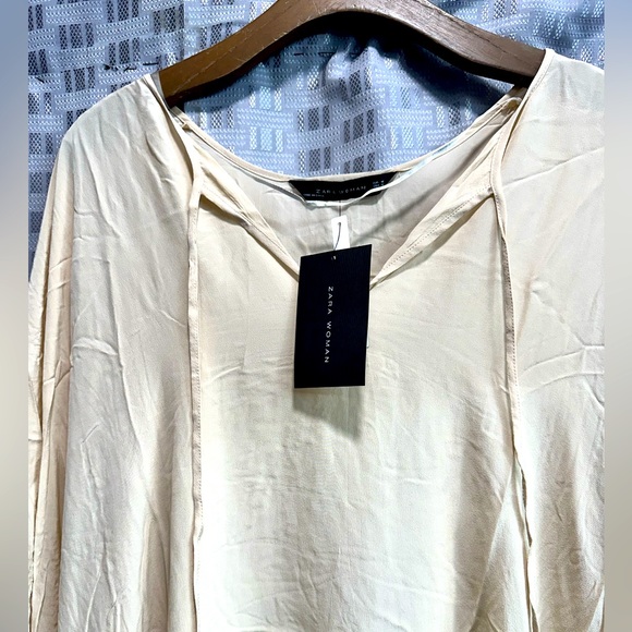 ZARA NEW 100% SILK PONCHO DRESS STUDIO LIMITED EDITION . NEW With‎ tag . - Picture 5 of 7